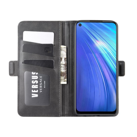 Кожаный чехол-книжка Magnetic Buckle Wallet Style Genuine Leather на Samsung Galaxy Note10-черный