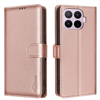 Чохол-книжка Litchi Texture RFID Anti-theft Leather на Xiaomi 17T 5G — золотий
