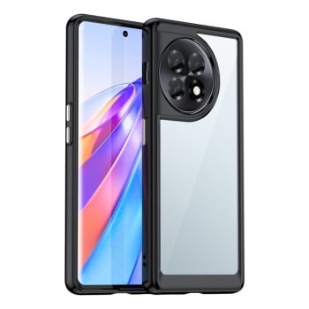 Протиударний чохол Colorful Acrylic Series із кольоровою силіконовою боковиною на Xiaomi OnePlus 11R / Ace 2 - чорний