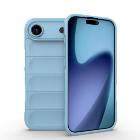 Силиконовый чехол Magic Flannel для iPhone Air - голубой