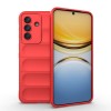 Силиконовый чехол Magic Flannel на Samsung Galaxy A57 5G — красный