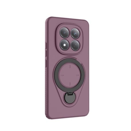 Чехол Ring Shield MagSafe с кольцом-держателем 360° для Redmi Note 15 Pro 4G Global 163.2mm — бордовый