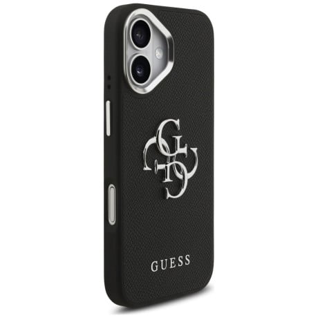 Оригінальний чохол Guess Grained Big 4G Classic на iPhone 17 - black