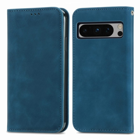 Чохол-книжка Retro Skin Feel Business Magnetic для Google Pixel 8a - синій