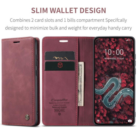 Чохол-книжка CaseMe-013 Multifunctional на Xiaomi Poco F7 Pro / F7 Ultra - червоний