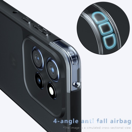 Противоударный чехол Armor Precise Hole PC Hybrid TPU для Motorola Edge 50 Neo - черный