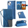 Чехол-книжка Splicing Leather для  iPhone 14/13 - синий