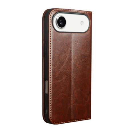 Чехол-книжка QIALINO Classic с натуральной кожи на iPhone Air - коричневый