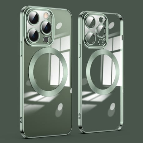 Протиударний чохол Lens MagSafe для iPhone 14 Pro Max - зелений