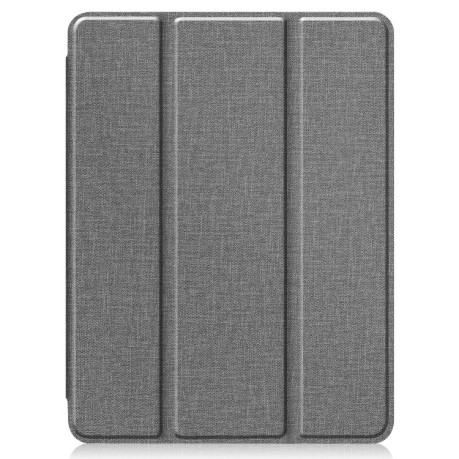 Протиударний чохол-книжка Fabric Denim на iPad Pro 12.9 inch 2020 -сірий