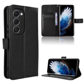 Чехол-книжка Diamond Texture на Tecno Spark 40 Pro+ 4G — чёрный