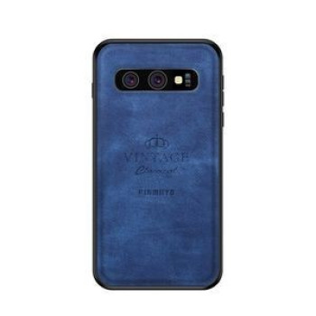 Противоударный чехол PINWUYO с влагозащитой и защитой экрана на Samsung Galaxy S10-синий