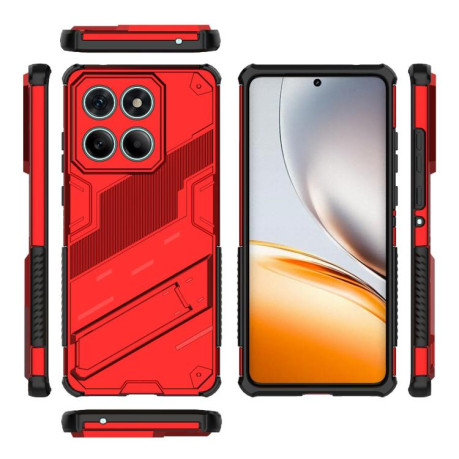 Противоударный чехол Punk Armor для Motorola Edge 60 Fusion 5G - красный