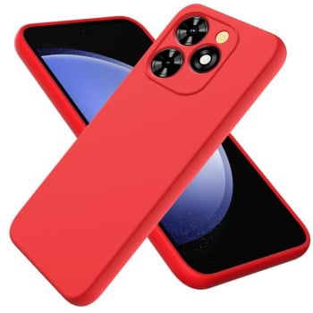 Силиконовый чехол Solid Color Liquid Silicone на Infinix Smart 10 HD / Tecno Pop 10C — красный
