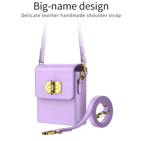 Противоударный чехол GKK Plain Weave Mini Backpack Slim для Samsung Galaxy Flip 5 - фиолетовый
