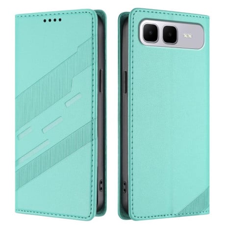 Чохол-книжка з фактурою Multi-functional Wallet Retro на Infinix Smart 10 Plus 4G - зелений