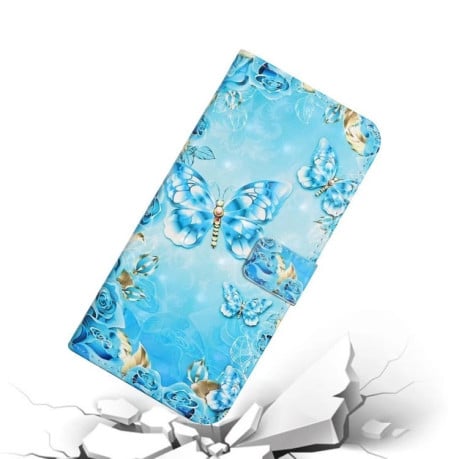 Чохол-книжка Oil Embossed Pattern для iPhone 16 Plus - Butterflies