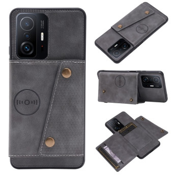 Чохол протиударний Double Buckle для Xiaomi 11T - сірий