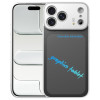 Противоударный чехол Frame Frosted Writing Board для iPhone 17 Pro Max — серебристый