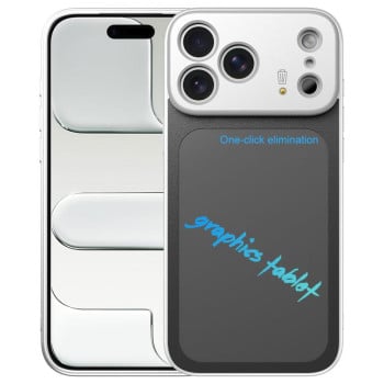 Ударостійкий чохол Frame Frosted Writing Board для iPhone 17 Pro Max — сріблястий