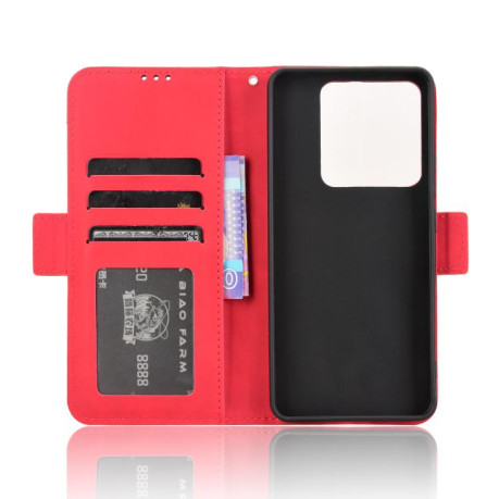 Чехол-книжка Skin Feel Calf на Xiaomi Poco M7 Pro 5G - красный