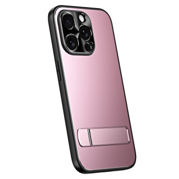 Противоударный чехол R-JUST RJ-61 Electroplating Frosted для  iPhone 15 Pro Max - розовый