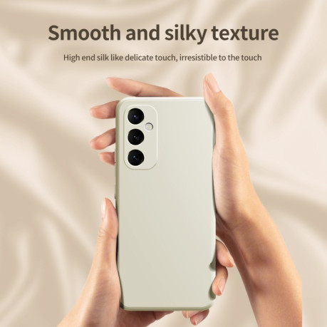 Противоударный чехол Imitation Liquid Silicone для Samsung Galaxy A15 - серый