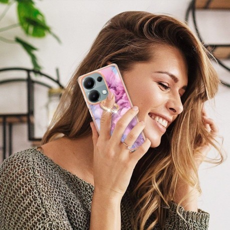 Протиударний чохол Electroplating IMD для Xiaomi Redmi Note 13 Pro 4G/Redmi Note Redmi Note 14S/ 13 Pro 4G / POCO M6 Pro 4G - Pink