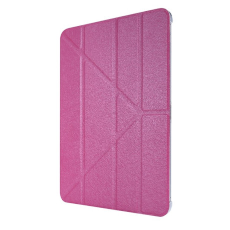 Чехол-книжка Silk Texture Horizontal Deformation для iPad Pro 11 2021 - пурпурно-красный