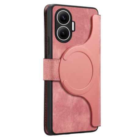 Чехол-книжка CaseNeo MagSafe RFID Anti-theft Retro Leather на Xiaomi Redmi Turbo 4 Pro / Poco F7 5G - розовый