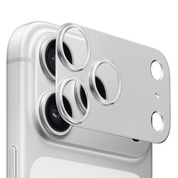 Захист камери XDCASE Titanium Alloy Hollow Camera Lens на iPhone 17 Pro Max - сріблястий