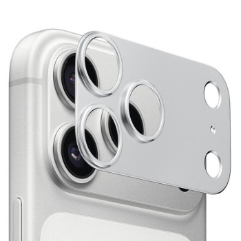 Защита камеры XDCASE Titanium Alloy Hollow Camera Lens на iPhone 17 Pro - серебристый