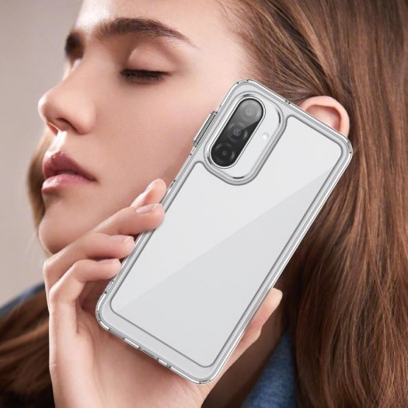 Противоударный чехол Colorful Acrylic Series для Samsung Galaxy A17 5G - прозрачный