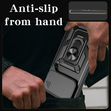Противоударный чехол Sliding Camshield для iPhone 17 Pro Max - красный