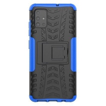 Противоударный чехол Tire Texture на Samsung Galaxy A51 - синий