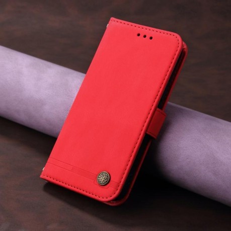 Чехол-книжка Skin Feel Life Tree для Xiaomi Redmi Note 14 4G 164.84mm - красный