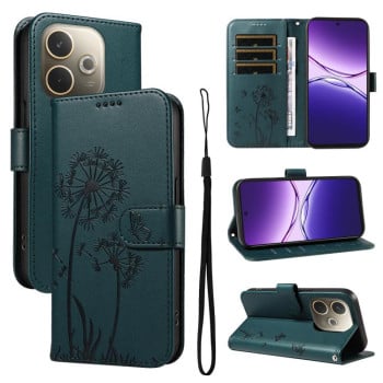 Чохол-книжка Dandelion Embossed Pattern Flip Leather для OPPO A5 Pro 5G Global - синій