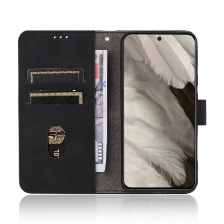 Чохол-книжка Skin Feel Magnetic Flip Leather на Google Pixel 8 - чорний