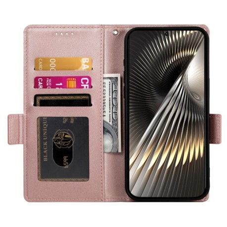 Чохол-книжка Side Buckle Magnetic Frosted Leather для Xiaomi Redmi Turbo 4 Pro / Xiaomi Poco F7 - золото