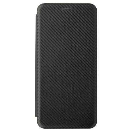 Чехол-книжка Carbon Fiber Texture на Samsung Galaxy A72 - черный
