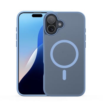 Чехол DUX DUCIS Yind Series MagSafe TPU Hybrid PC на iPhone 16 - голубой