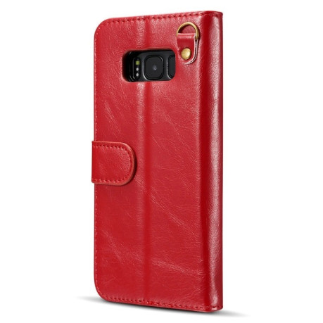 Шкіряний чохол-книга DG.MING Genuine Leather на Samsung Galaxy S8 /G950- червоний