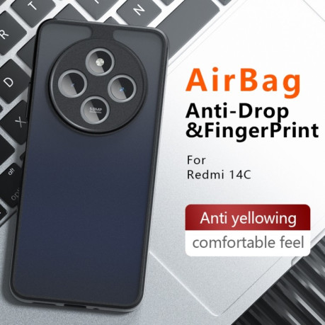 Протиударний чохол Armor Precise Hole PC Hybrid TPU для Xiaomi Redmi 14C 4G/Poco C75/Redmi A4 5G - прозорий
