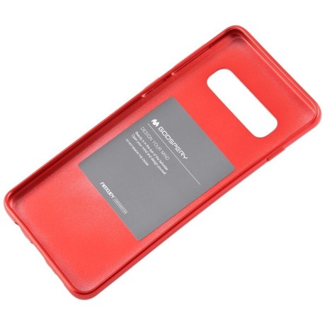 Чехол MERCURY GOOSPERY I JELLY на Samsung Galaxy S10/G973-красный