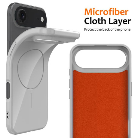 Протиударний чохол Glossy TPU Shockproof MagSafe на iPhone Air - білий