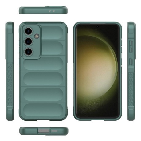 Силіконовий чохол Magic Flannel для Samsung Galaxy S24 FE 5G - зелений