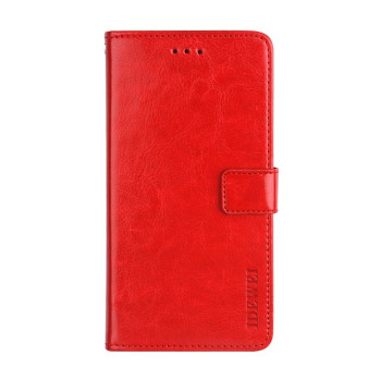 Чехол-книжка idewei Crazy Horse Texture на Xiaomi Redmi 9T - красный