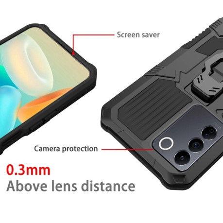 Противоударный чехол Armor Warrior для Vivo V27e - черный