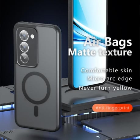 Чехол MagSafe Holder Armor гибрид на Xiaomi Redmi 15 5G Global / 15 4G SEA 169mm - черный
