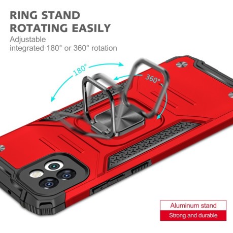 Противоударный чехол Magnetic Armor для Samsung Galaxy A03 - красный